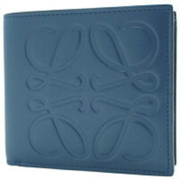 LOEWE leather Anagram compact wallet Bifold Wallet yellow